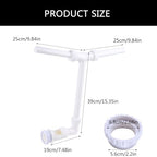 Fun Sprinklers with 2 Fountain Head, Swimming Pool Waterfall Spray, Outdoor Decors Water Feature for Aboves and in Ground - Image 7