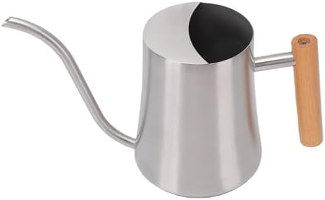 Indoor Watering Can, 1L Small Metal Watering Can with Long Spout & Comfortable Wooden Handle, Anti Overflow Design, Ideal for Indoor House Plant, Bonsai, Garden, Flowers (Sanding 1L) - Image 3