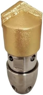 High Pressure Rotating Nozzle, Diamond Point Wear and Durable Dredge Sewer Pipe Drill Brick Cement Oil Cleaning(1l2 Female 120L) - Image 2