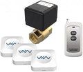 VAW Smart Water Shut Off Valve System - 3/4' Automatic Heavy Full Port Valve + 3 Wireless Water Leak Detectors + Controller, No Hub, 3-Year Battery, IP66 Waterproof for Kitchen Bathroom Basement by Unknown
