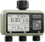 Garden Water Timer 3 Outlet for Garden Hose Programmable Automatic Irrigation Timer with Rain Delay Manual/Auto Mode(4 Zone-BSP) by Unknown