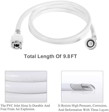 portable washer hose, 3/4" Washing Machine Fitting, Quick-Connect Sink (Burst Proof) - Image 5