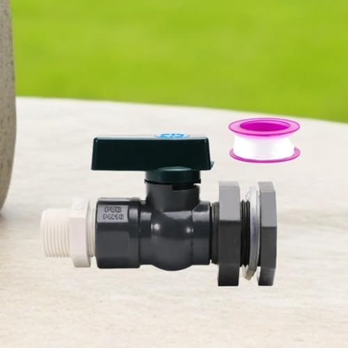 Rain Barrel Spigot 3/4 Inch PVC Water Barrel Diverter Garden Faucet Connector Rain Water Barrel Spigot Accessories and Weather Resistant Suita - Image 3