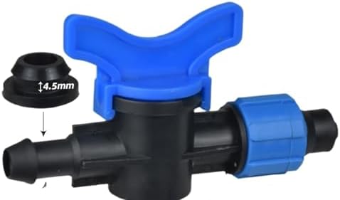 16mm 5/8" Drip Irrigation Tape Shut-Off Valve End Plug Connector Lock Garden Watering System Greenyhouse to p/;vc Hard Pipe(KSL02-331-10PCS) by Unknown