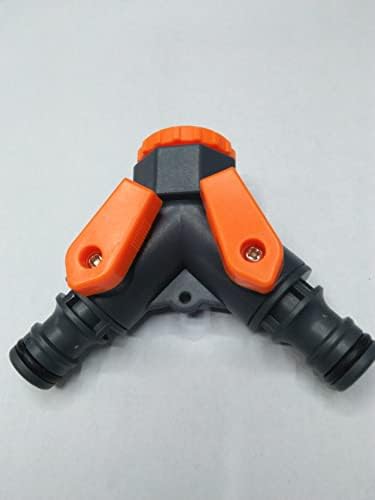 Hose Splitter 2 Way, Heavy Duty Metal Connector, 2 Way Garden Hose Splitter, Garden Hose Diverter Fittings with Control Valve, for Greenhouse, Agriculture, Animal Husbandry - Image 3