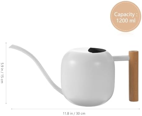 Long Spout Watering Can Kettle 1200ml Stainless Steel Vintage - Image 2