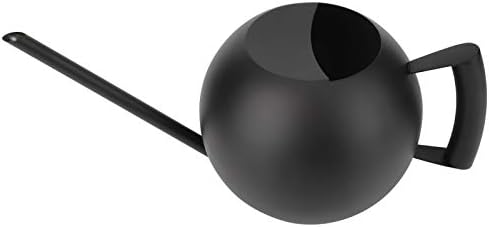 Stainless Steel Watering Can Black Long Spout Watering Pot 1000ml Metal Sprinkle Pot for Indoor Outdoor Plants Houseplants Bonsai Balcony Garden Use - Image 7