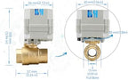 2 Way Brass 1/2" 12VDC 9-24VDC 4-20mA NPT Proportional Integral Modulating Control Motorized Ball Valve - Image 5