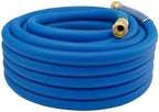 Guitrees 50FT 3/4 Heavy Duty Rubber Garden Hose - 200psi Working, 1000psi Burst - Hot/Cold Water - Five-Layered Braiding for Durability - Versatile for Gardening, Agriculture, Construction(Blue) by Guitrees