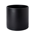D'vine Dev Plastic Planter Pot with Saucer, 10 in, Black, 74-X-B-2 by DvineDevPlanterPotsandStand