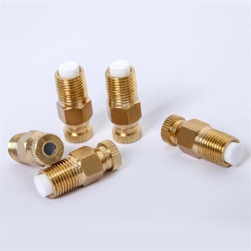 50pcs Misting Nozzles, High Pressure Atomizing Misting Sprayer, Brass Misting Nozzles Replacement Heads with Filter for Patio Lawn, Landscaping, 1/8" NPT(0.4mm(0.016'')) - Image 2