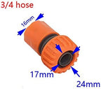 Quick Connect Garden Hose Lawn Rotating Sprinkler Garden Sprinkler Sprinkler With 1/2 3/4 Connector Garden Watering Water Irrigation Greenhouse 1P (Color : 3I4 hose) - Image 7