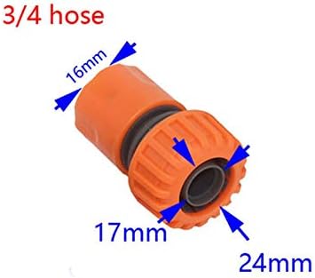 Quick Connect Garden Hose Lawn Rotating Sprinkler Garden Sprinkler Sprinkler With 1/2 3/4 Connector Garden Watering Water Irrigation Greenhouse 1P (Color : 3I4 hose) - Image 7