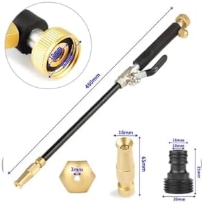 Hicks Ridge Garden Hose Nozzle Sprayer - Heavy Duty High Power Water Wand - Pressure Washer Gun Attachment - Garden Hose Jet Nozzle - Image 2