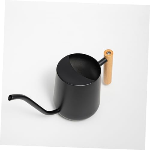 Watering Can with Long Spout and Wood Handle Stainless Steel 1000ml - Image 2