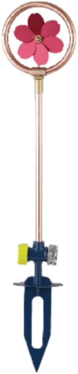 Flower Sprinkler with Ground Spike Base, 4.3" x 22", Color: Pink/Bronze by Drip+Depot