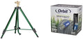Bundle of Orbit 58308Z Brass Impact Sprinkler on Tripod Base, Green (1) + Orbit 33180 ExoJacket Fabric Garden Hose - Heavy-Duty Water Hose (100-Foot x 5/8-Inch) by Unknown