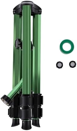 Asixxsix Tripod Sprinkler, Zinc Alloy Head Adjustable 360 Degree Rotating Lawn Sprinkler with Base Three Height Settings Flip Locks for Garden Lawn Patio Pool Cooling - Image 6