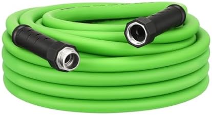 DEWENWILS Garden Hose 25 ft x 5/8", Water Hose with Swivel Handle, Heavy Duty, Lightweight, Flexible Hose for Plants, Car, Yard, 3/4 Inch Solid Fittings, Drinking Water Safe HHGH25A1 by DEWENWILS