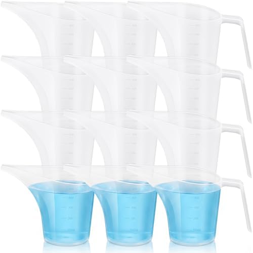 Konohan 12 Pack Funnel Pitcher for Soap Making 2000ml/67oz Large Capacity by Konohan