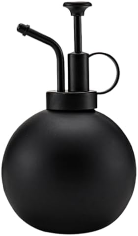 Black Stainless Steel Spray Bottle 500ml for Plants Flowers Xmas by DEARMAMY