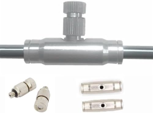 30Pack Fog Mist Spray Nozzle, High Pressure Brass Nickel Plating Nozzle, Cleanable Water Mist Sprayers, 10/24 UNC Fog Nozzles, 3/8 quick installation hose/ tube/ pipe slip lock connector ( Size : Orif by Unknown