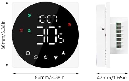 Smart Thermostat WiFi LCD Touch Screen 5A Water Heating (No Wi-Fi) - Image 2