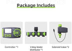 NURII Automatic 4-Zone Irrigation System Watering Timer, Garden Water Timer Controller System with 2 Solenoid Valve (Size : Green2) - Image 5