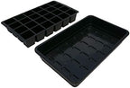 Hoss 48-Cell Seed Starting Kit | Trays, Domes, Soil, Fertilizer and Plant Labels! - Image 3