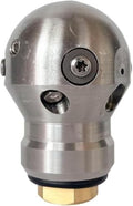 3/8" Rotary Jetter Nozzle High Pressure Cleaning 360 Degree Rotary Cleaning Lamp Sewer Jet Nozzle Pipe Drain Cleaning Rotating (3/8 Female 60LPM) by Unknown