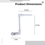 Vacuum Suction Head Pool Fountain for Above and Inground Pools, 10.8 in Water Sprinklers, Highly Fits Swimming Pool - Image 2