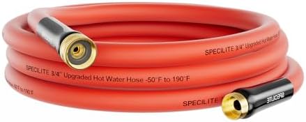 SPECILITE 3/4" x 15FT Hot/Cold Short Leader Garden Water Hose, -50℉-190℉ by SPECILITE