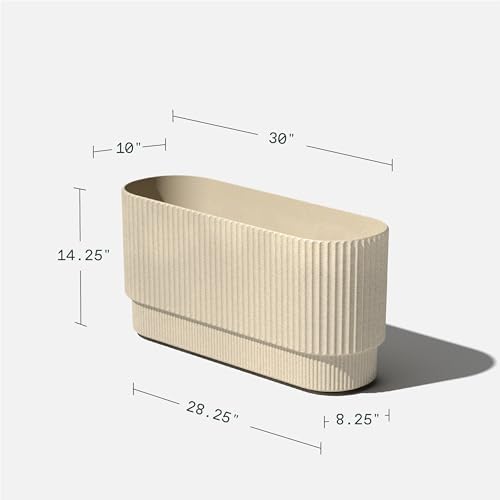 Veradek Demi Series Long Planter - Wide Outdoor Planter - Image 3