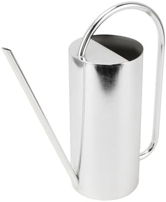 Watering Can, Wide Application Rustproof Long Spout Watering Pot Stainless Steel for Garden (Stainless Steel Color) - Image 3