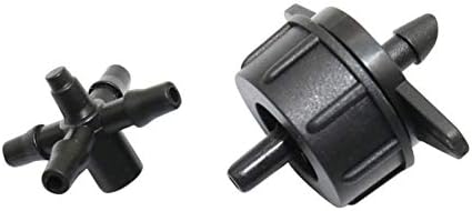 Irrigation Dripper 2/4/8L Stable Flow Dripper with Three-Way and Five-Way Barb Connector for Agricultural Drip Irrigation System Dripper Drip Irrigation Arrow Adapter 100 Pc (Color : Clear) - Image 4