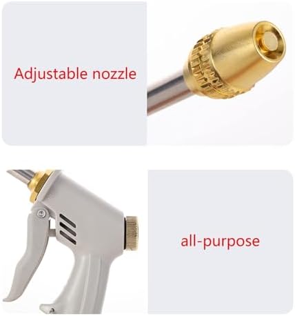 Stainless Steel High Pressure Hose Nozzle, 26 Inch Adjustable Spray Gun for Garden & Car Cleaning - Image 3