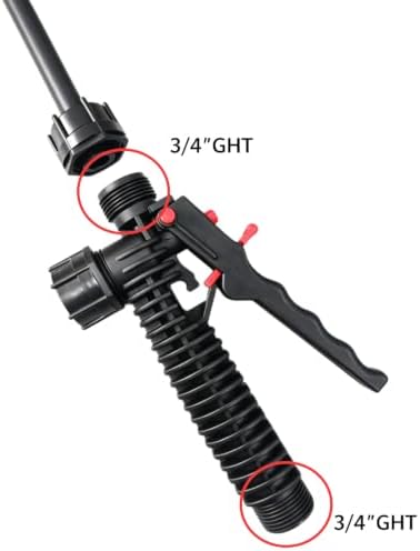 Sprayer Wand Compatible with SOLO, 3/4" GHT Threaded Direct-Connect, Shut-off Valve (2) - Image 2