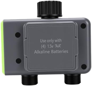 Sanpyl 2-Zone Sprinkler Timer with Rain Sensor, Brass Inlet Outlets - Image 7