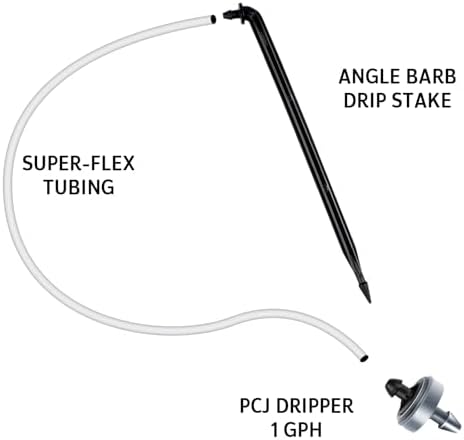 Netafim Automatic Irrigation Dripper Stake Assembly, 1 GPH, Bundle of 25 (48 Inches) - Image 3
