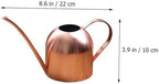 Rose Gold Stainless Steel Watering Pot Long Spout Gardening Tool for Indoor Plants Succulents Practical Plant Sprinkler - Image 2