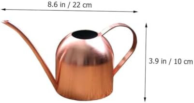 Rose Gold Stainless Steel Watering Pot Long Spout Gardening Tool for Indoor Plants Succulents Practical Plant Sprinkler - Image 2