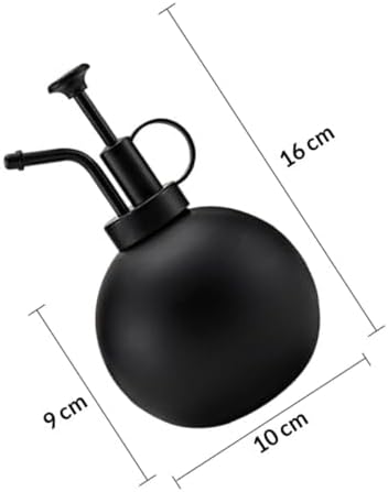 304 Stainless Steel Watering Can 500ml Black for Indoor Plants Gardening Tool Household Spray Bottle with Continuous Mist Sprayer - Image 2
