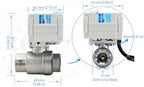 1/2 inch DN15 110-230VAC Normally Closed Stainless Steel 304/CF8 Manual Override Motorized Electrical Ball Valve With U.S. Plug - Image 3