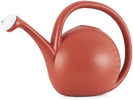 2 Gallon Plant Watering Can - Large Plastic Garden Water Pot with Dual Spray Options for Indoor Outdoor Plants Flower, Clay by TheHCCompanies