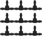 Three-Way Drip Irrigation Connector Hose Barb Connector Suitable For Sprinkler Irrigation System 4mm/7mm Pipes(200 PCS) - Image 4