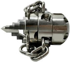 High Pressure Rotary Sewer Jetter Nozzle Kit - 40L Customized Stainless Steel Chain Root Cutter with 3 Side and 6 Rear Nozzles for Efficient Pipe Cleaning(Model 2 1I2 70L) - Image 3