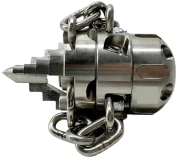 High Pressure Rotary Sewer Jetter Nozzle Kit - 40L Customized Stainless Steel Chain Root Cutter with 3 Side and 6 Rear Nozzles for Efficient Pipe Cleaning(Model 2 1I2 65L) - Image 3