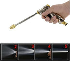 1PC Metal High-Pressure Long Rod Water Gun, Portable And Adjustable Garden gun With 100Ml Foam Pot, Irrigation Kit(Set 2) - Image 5