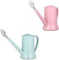 Alasum 2pcs Gardening Watering Cans with Long Spout 2l Translucent Plastic Watering Pots for Indoor and Outdoor Irrigation Pink and Green Horticulture Tools for Plant Care by Alasum