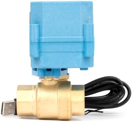 Motorized Ball Valve 1/2 in NPT U.S. Solid WiFi Smart 2-Way Brass Electric Valve USB Powered LED Indicator Remote On/Off for Water and Irrigation - Image 4